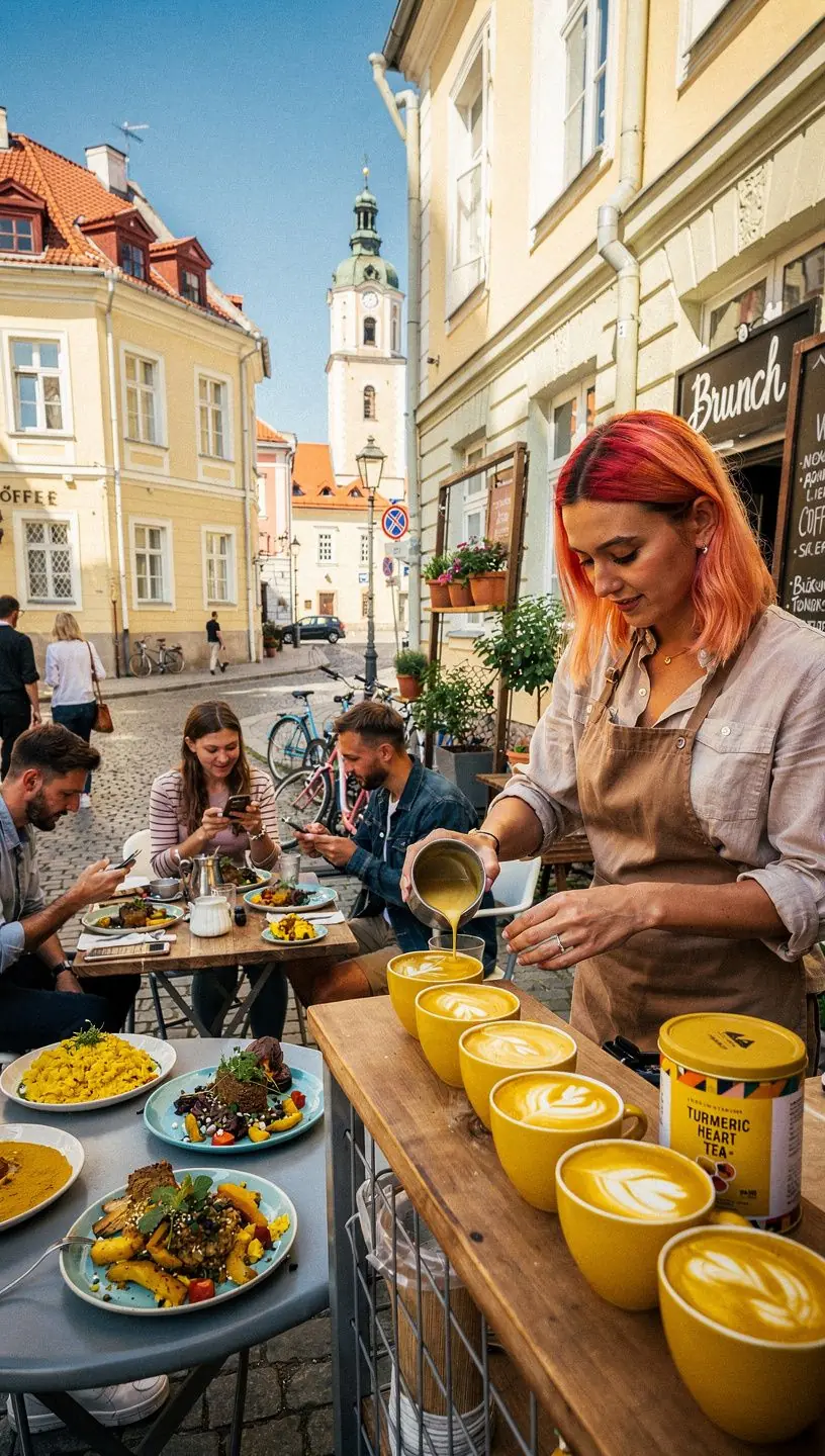 Aukso spalvos ciberžolės arbata, skirta širdies sveikatai.